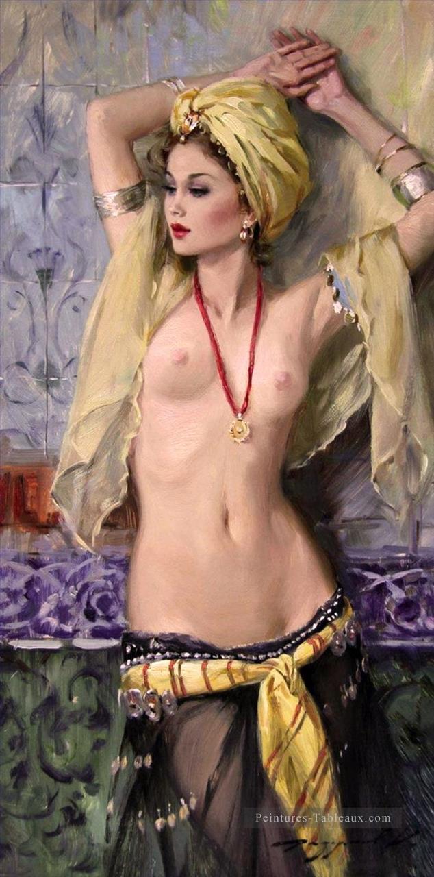 Une jolie femme KR 030 Impressionniste nue Peintures à l'huile